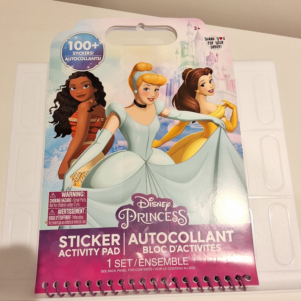 Disney Princess Sticker Activity Pad, 100+ Stickers Activity Book